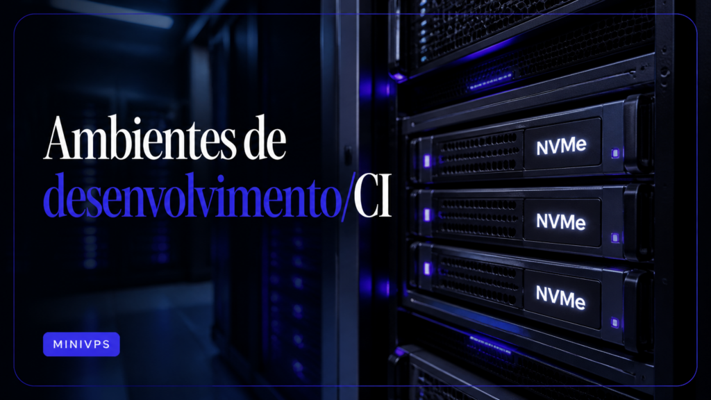 Ambientes de desenvolvimento/CI com acesso root e virtualização KVM na MINIVPS